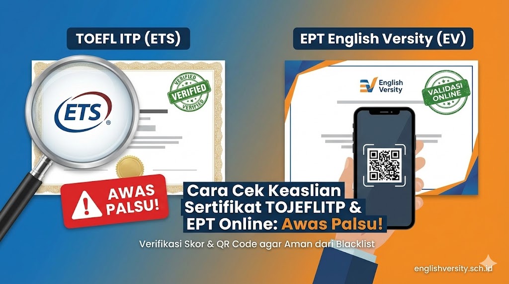 Cek Keaslian Sertifikat TOEFL ITP & EPT Online