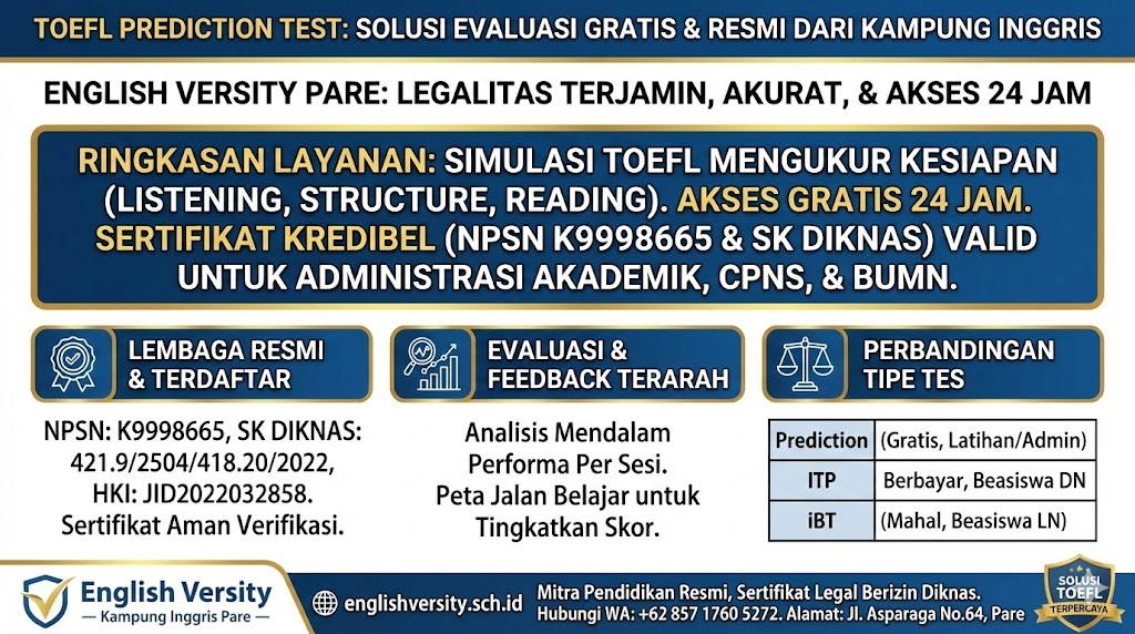 TOEFL Prediction Test