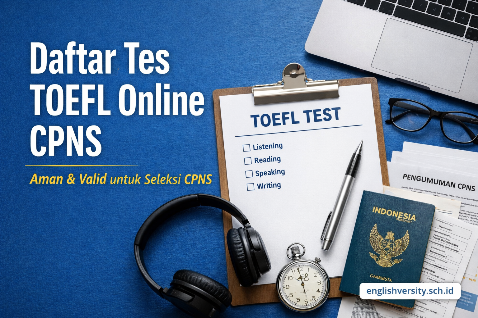 Daftar Tes TOEFL Online CPNS yang Aman dan Valid