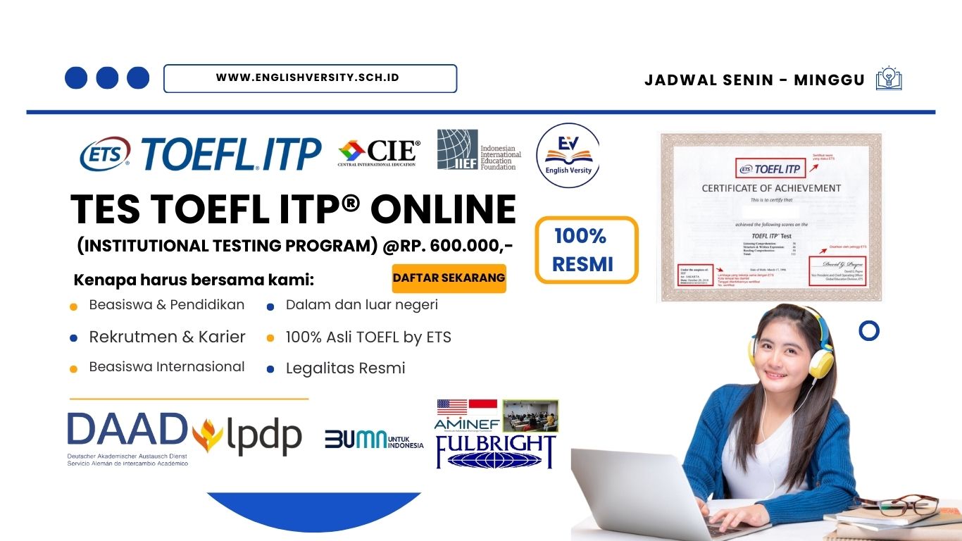 TOEFL® ITP Online Resmi 2025
